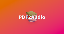 A favicon of PDF2Audio