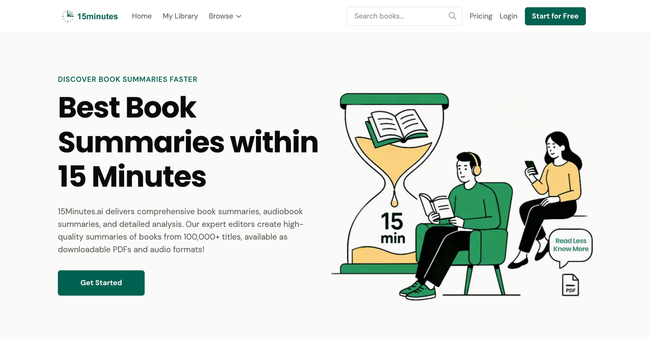 Screenshot of 15Minutes