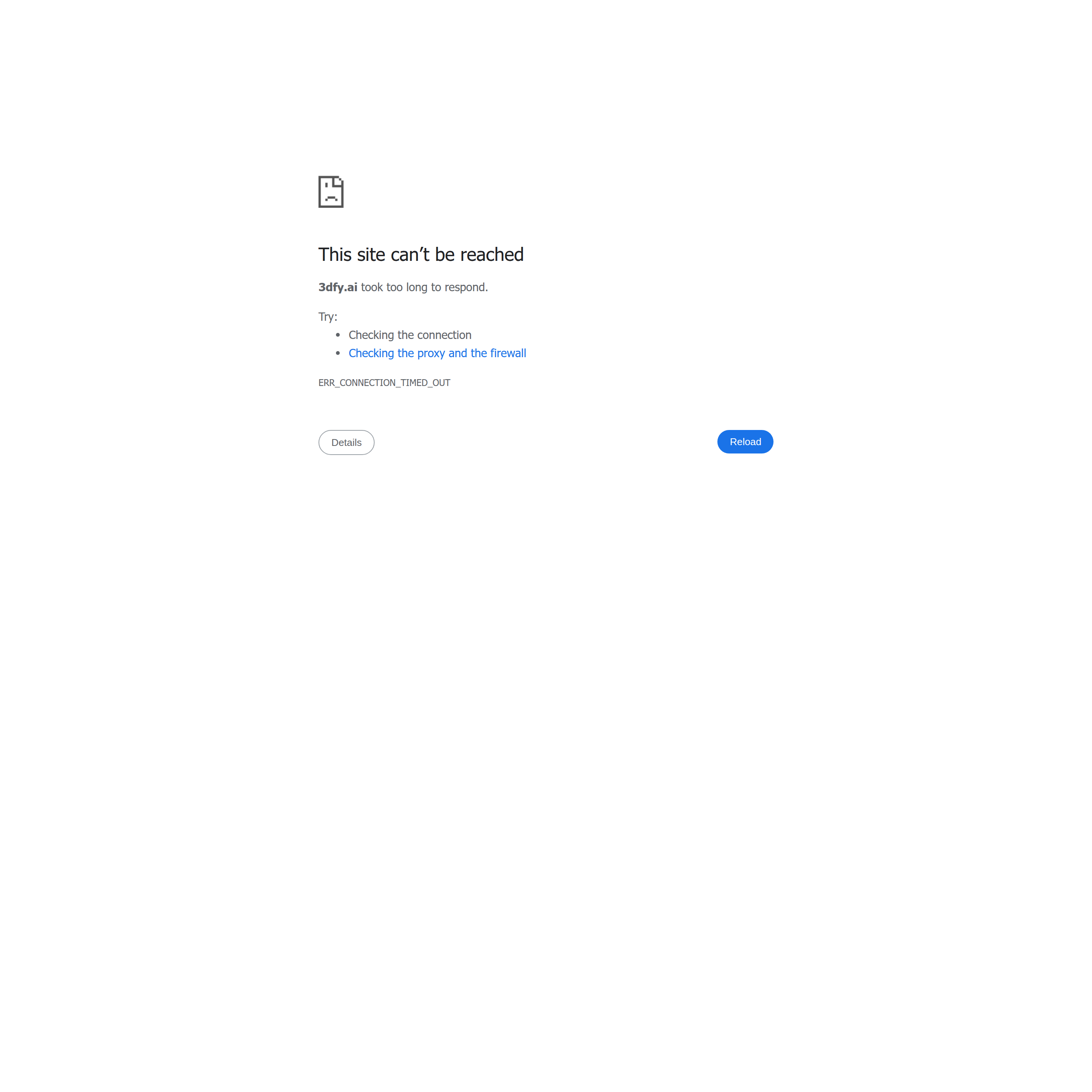 Screenshot of 3DFY.ai