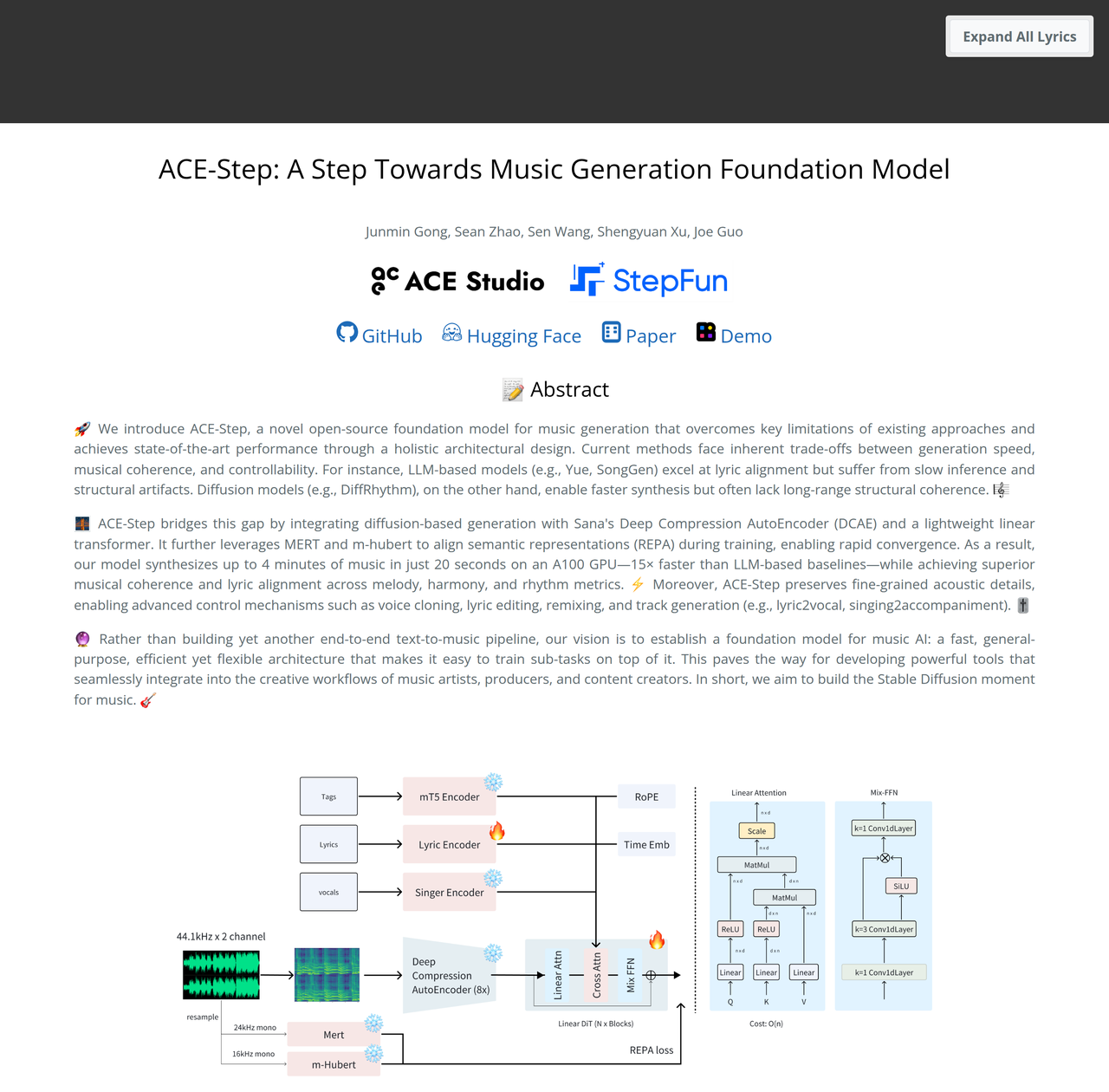 Screenshot of ACE Step