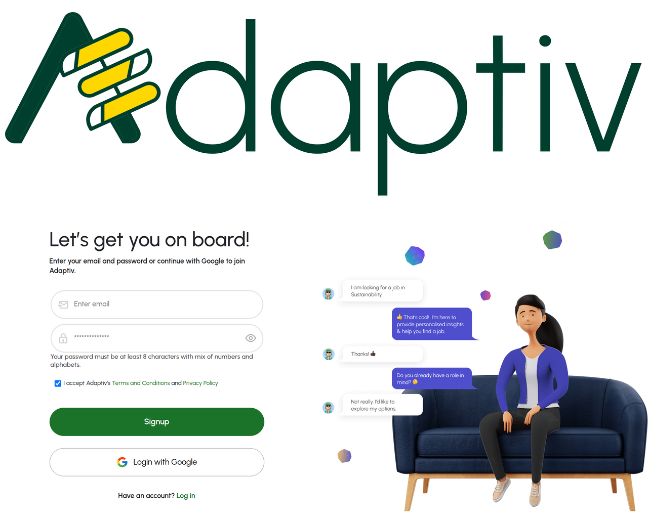Screenshot of Adaptiv Academy
