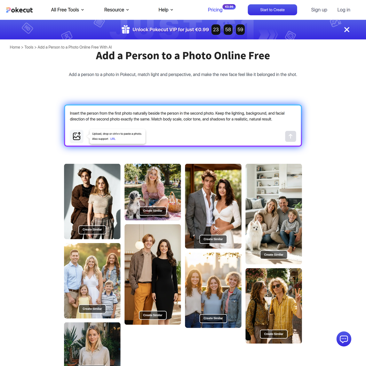 Screenshot of Add a Person to a Photo