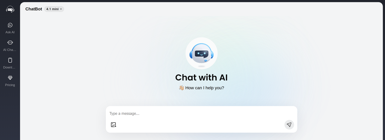 Screenshot of AI Chatting