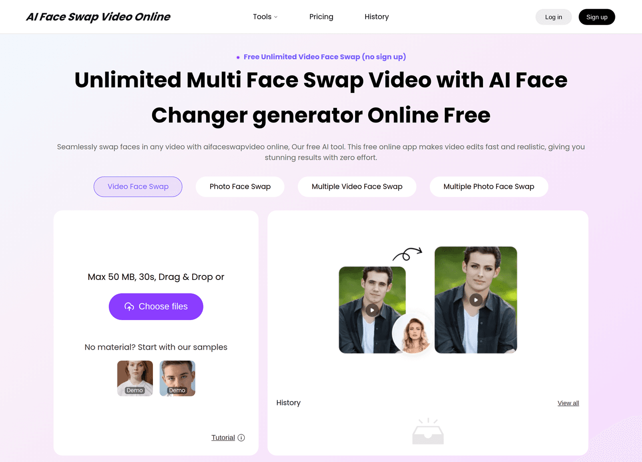 Screenshot of AI Face Swap Video