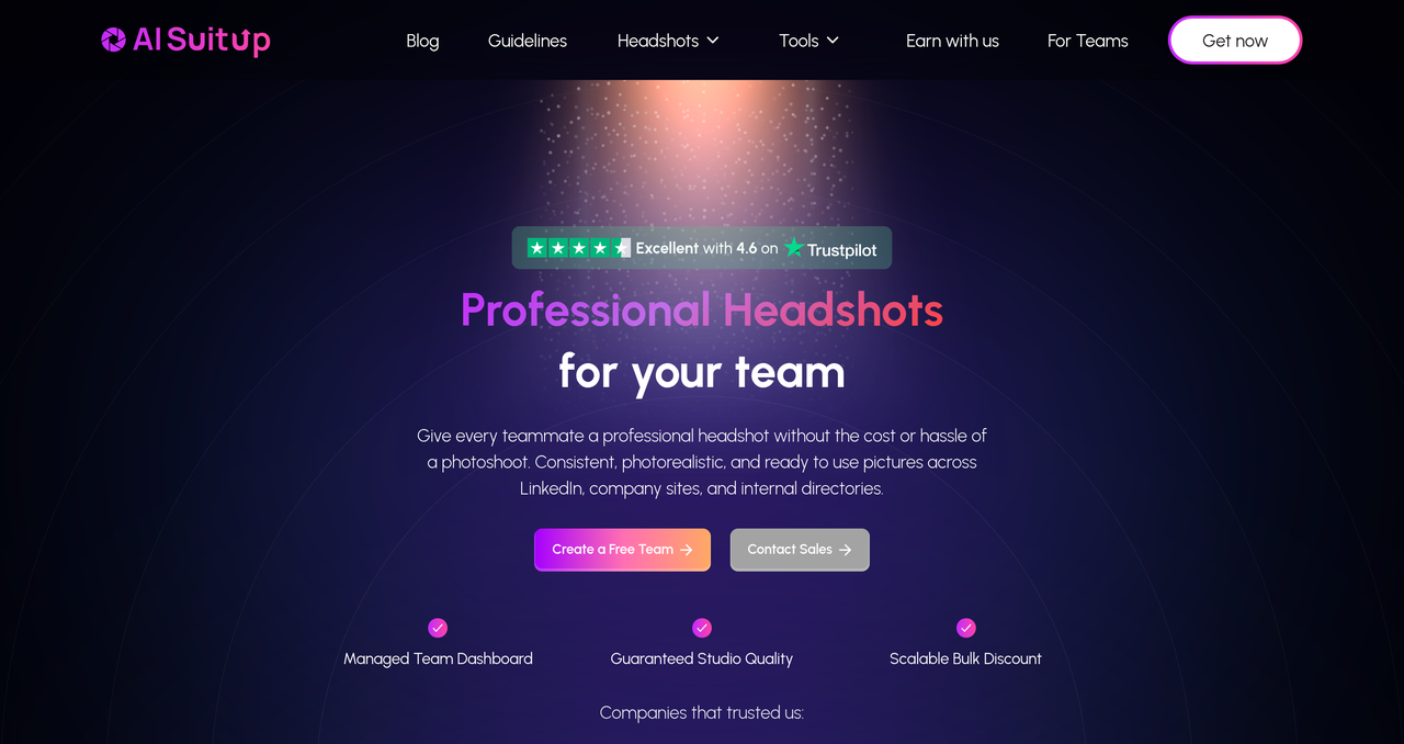 Screenshot of AI SuitUp Team