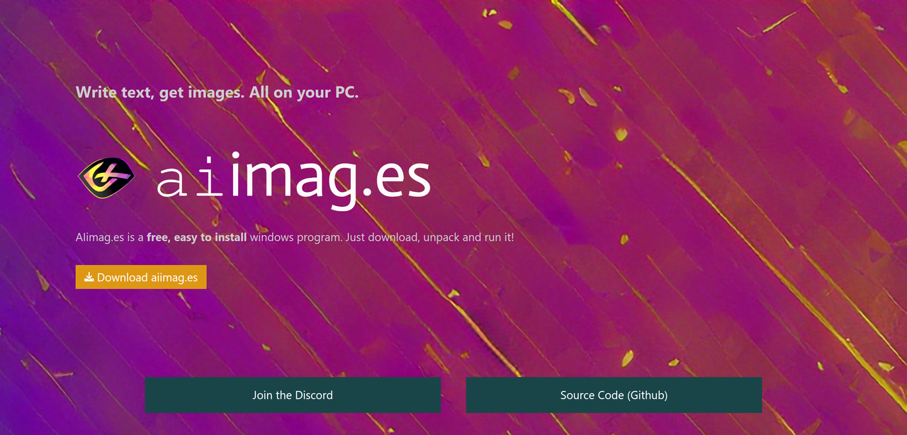 Screenshot of AIimag.es
