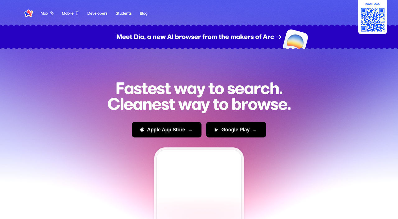 Screenshot of Arc Search