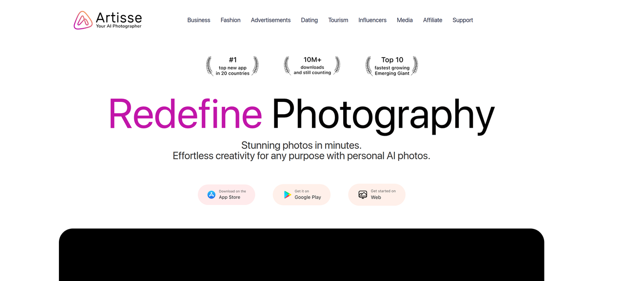 Screenshot of Artisse AI