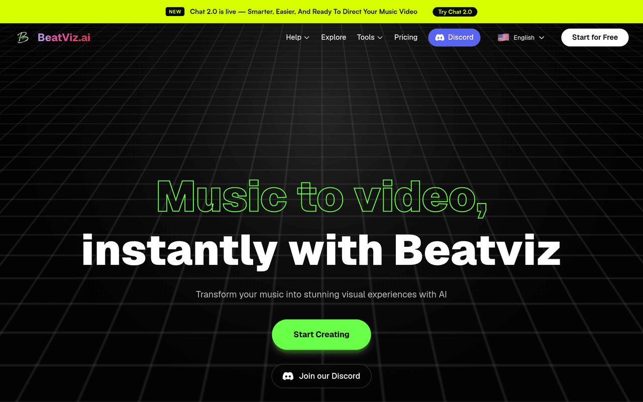 Screenshot of BeatViz AI