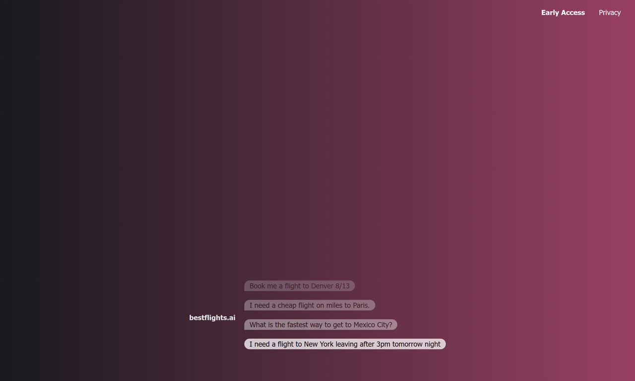 Screenshot of Bestflights