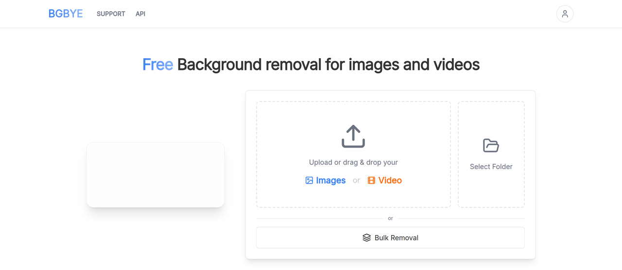 Screenshot of BGBye
