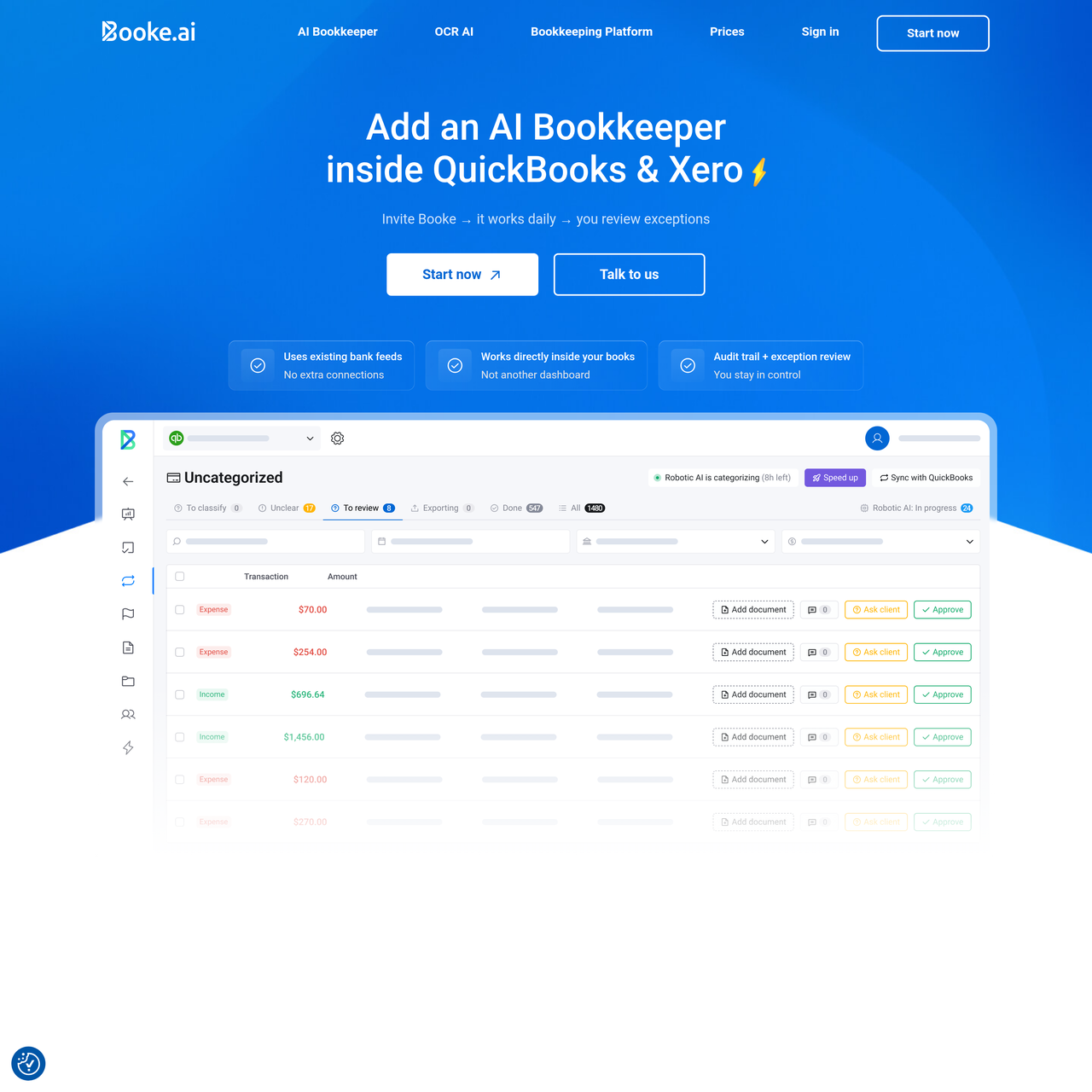 Screenshot of Booke AI