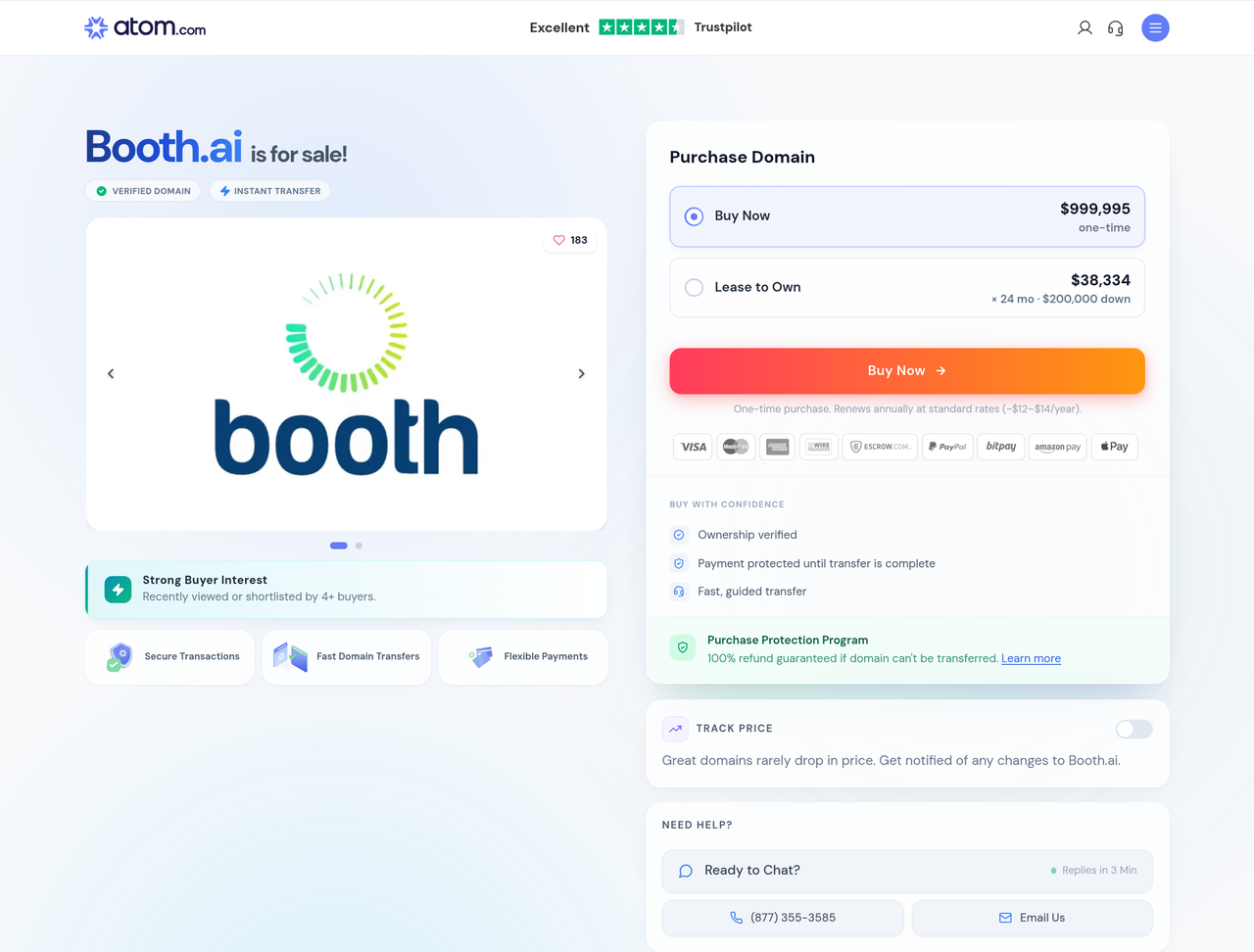 Screenshot of Booth AI