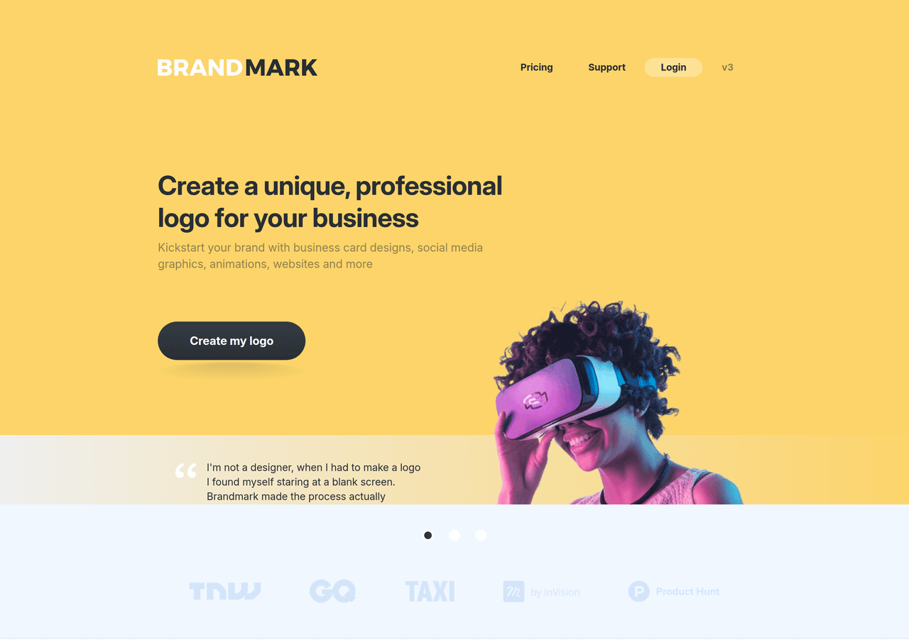 Screenshot of Brandmark