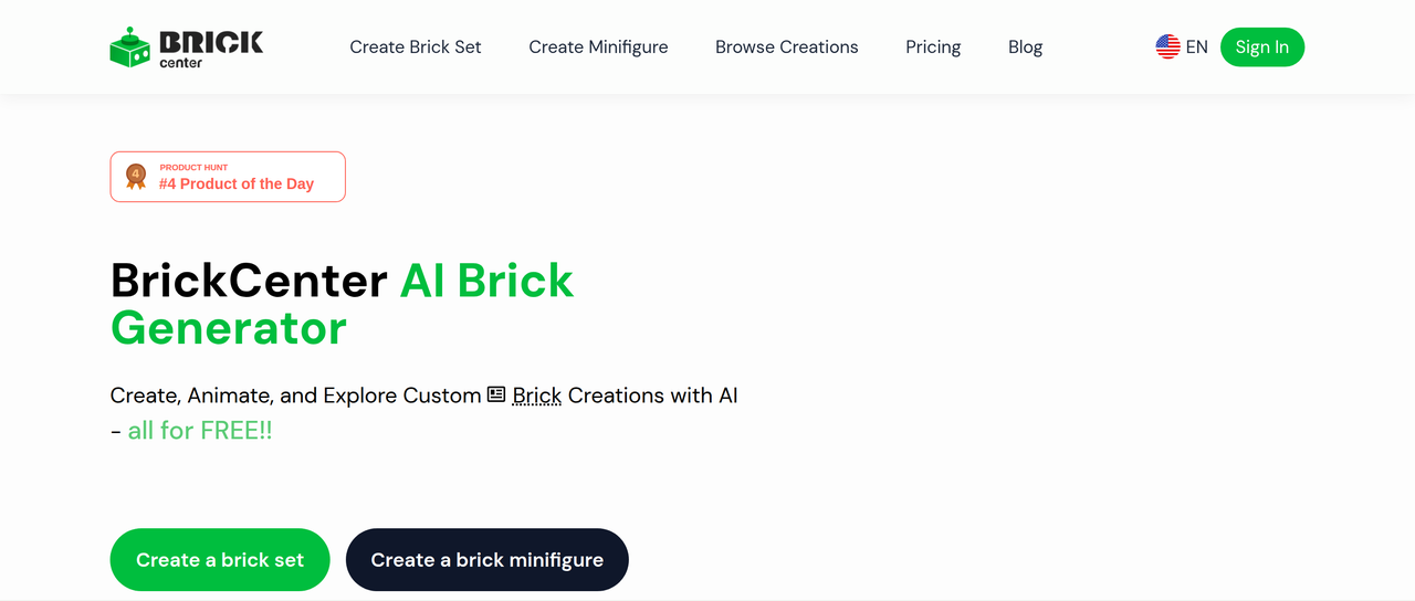 Screenshot of BrickCenter
