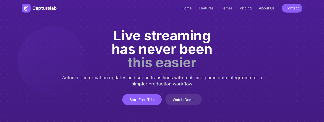 Screenshot of CAPTURELAB