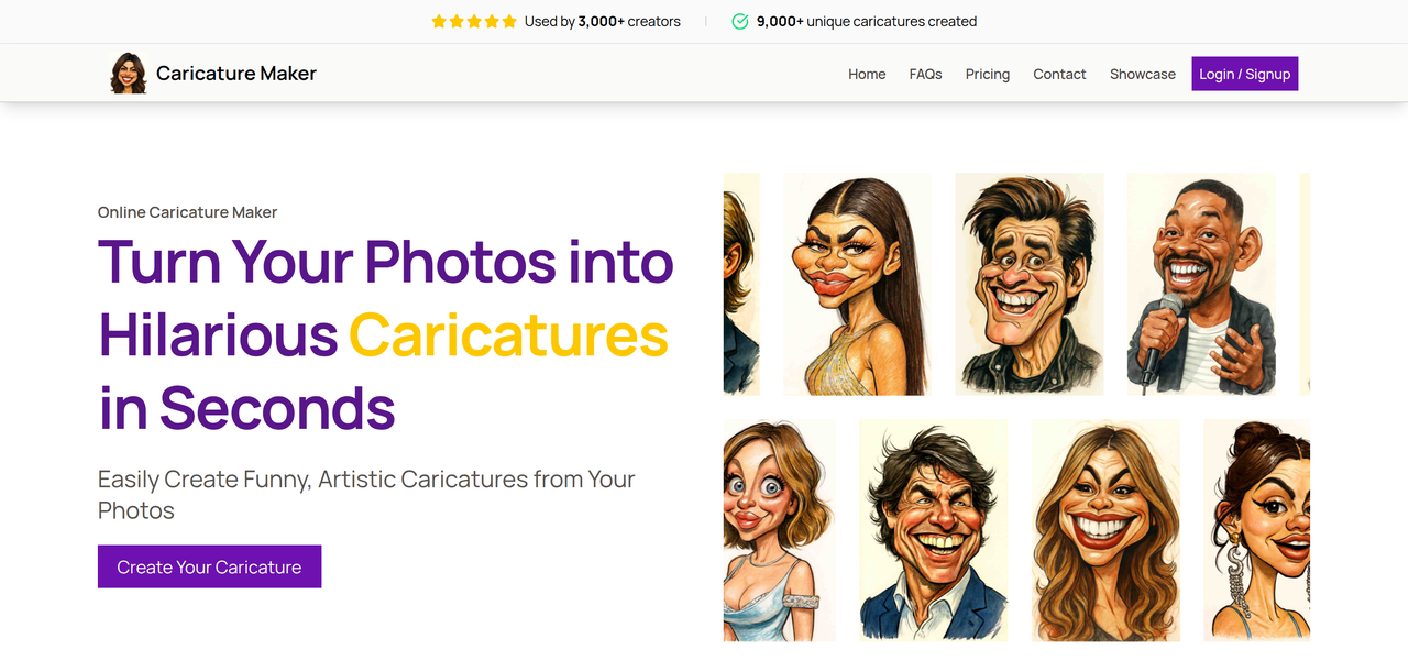 Screenshot of Caricature Maker