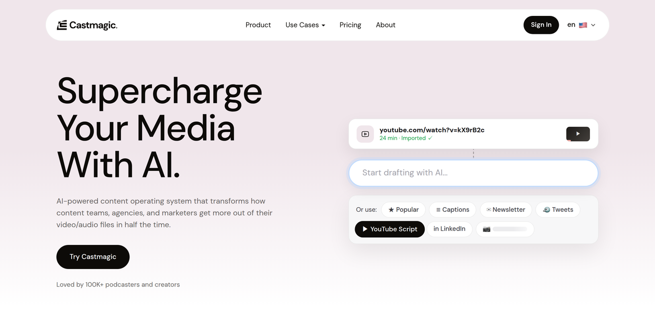 Screenshot of Castmagic