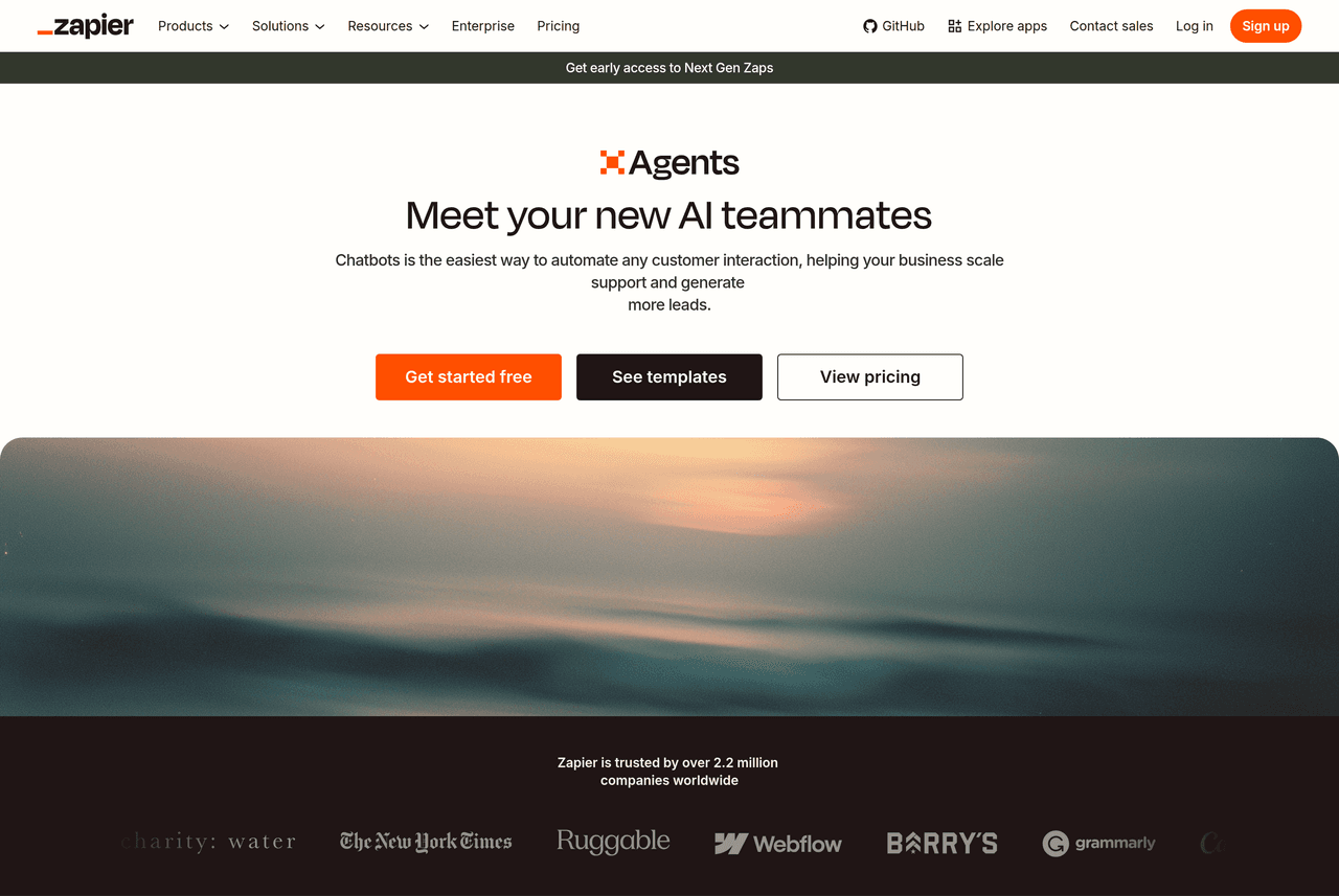 Screenshot of Central by Zapier