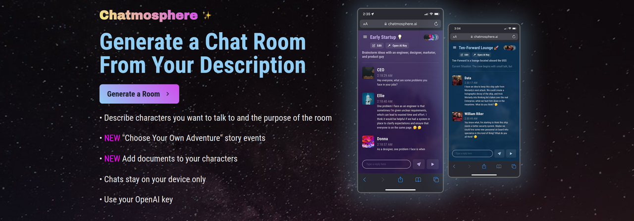 Screenshot of Chatmosphere