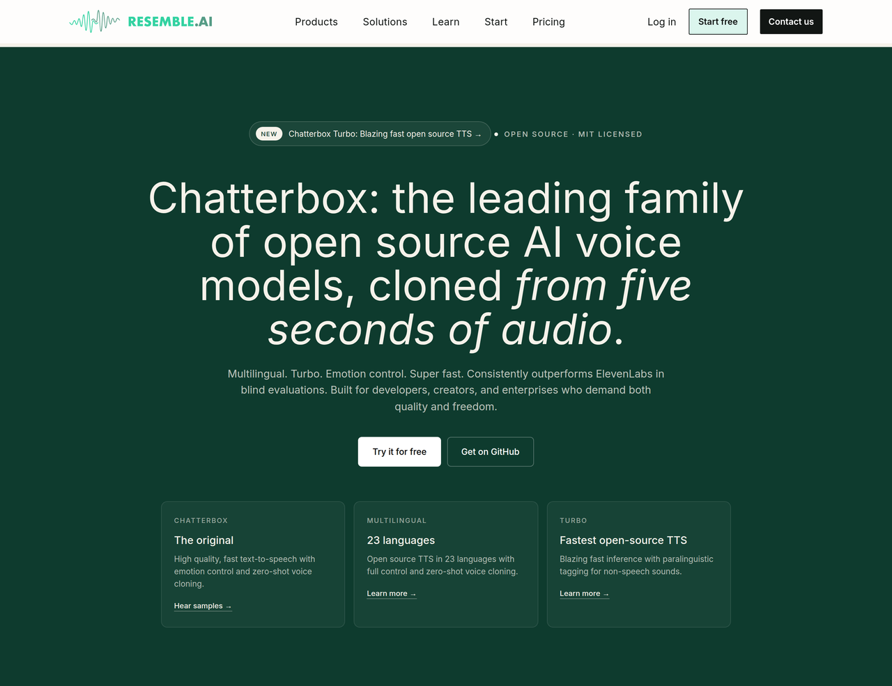 Screenshot of Chatterbox TTS