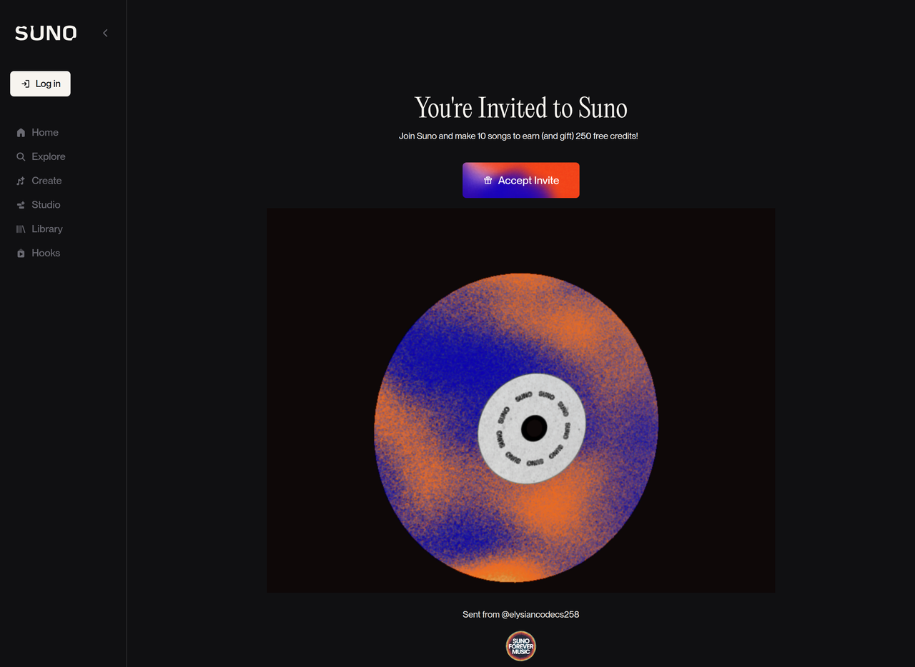 Screenshot of Suno AI V5