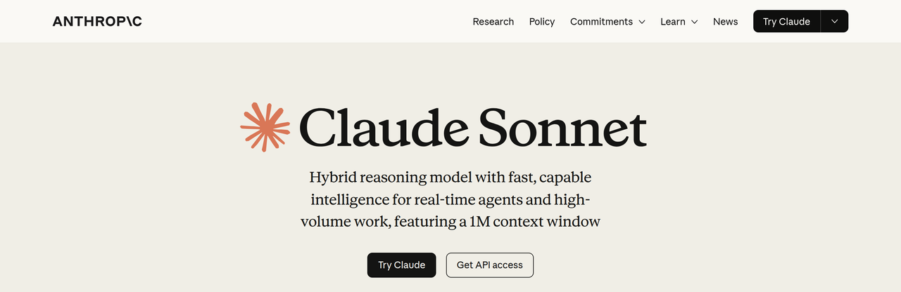 Screenshot of Claude Sonnet 4.5