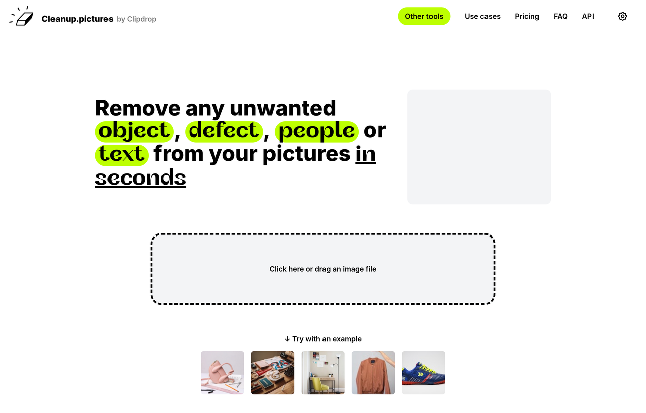 Screenshot of Cleanup Pictures