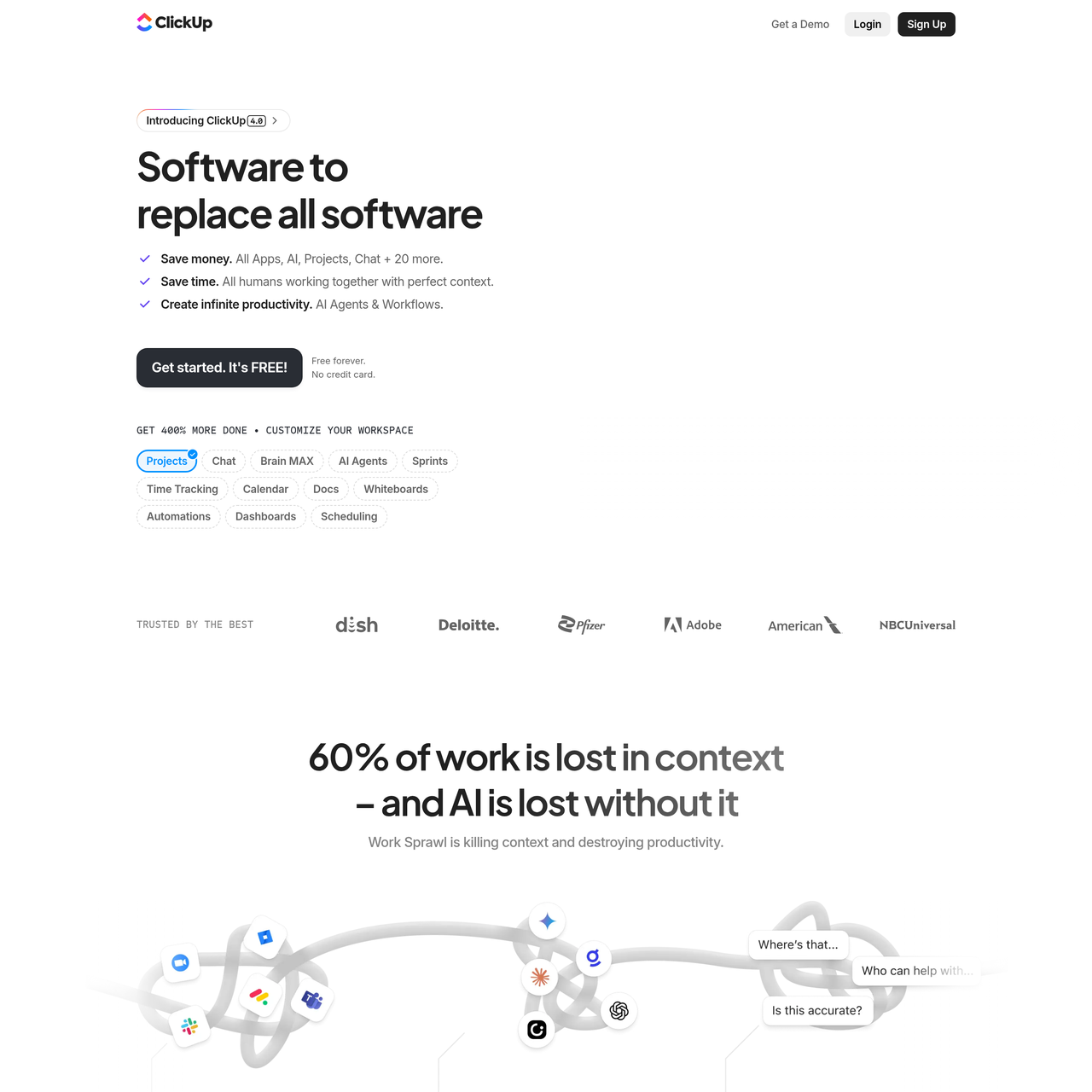 Screenshot of ClickUp
