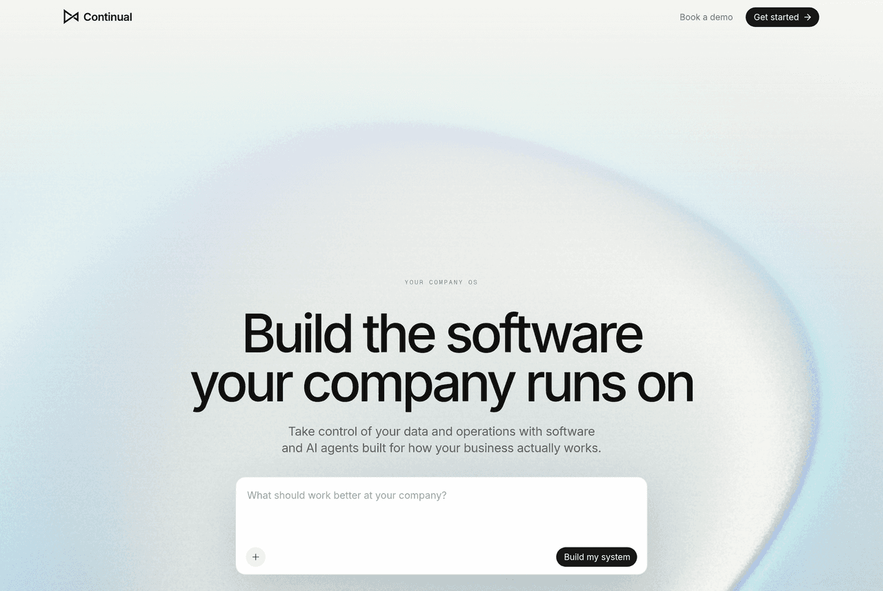 Screenshot of Continual AI