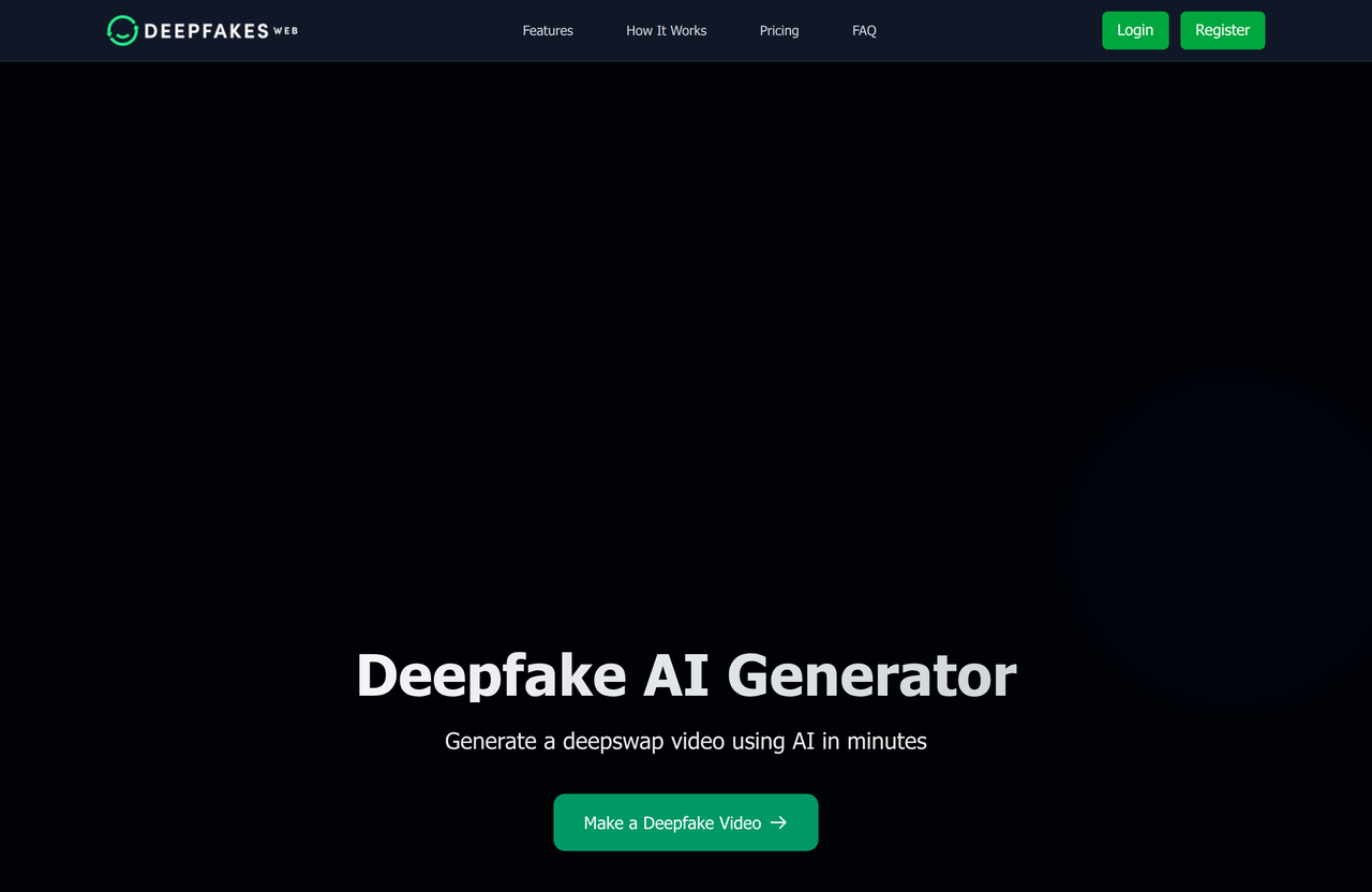 Screenshot of DeepFakesWeb