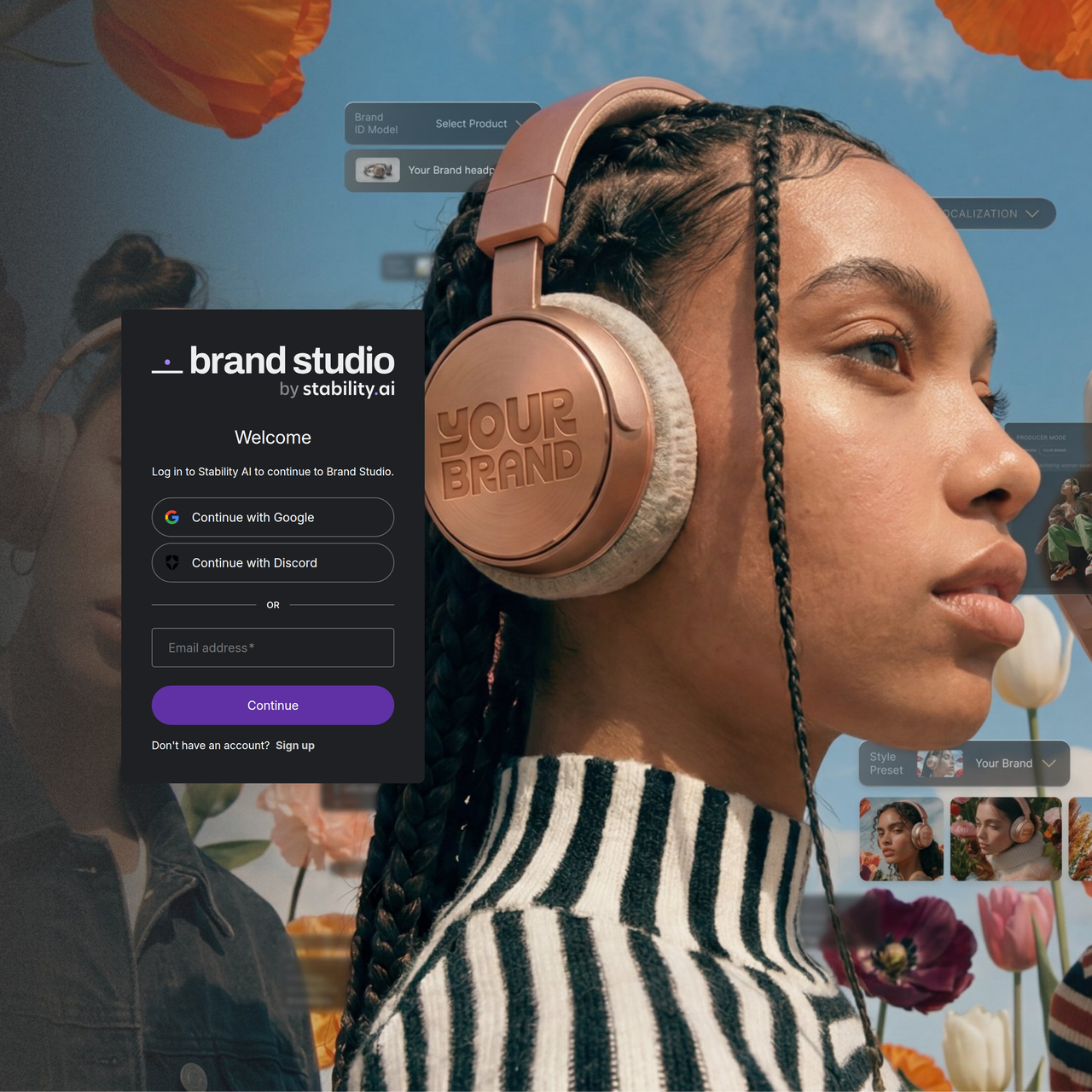 Screenshot of DreamStudio