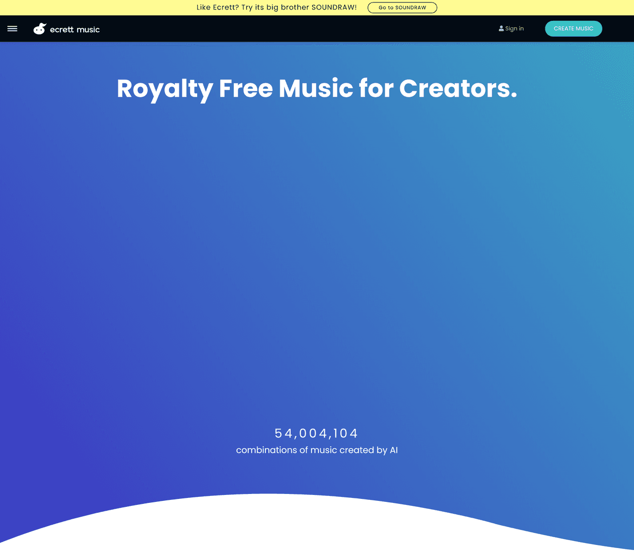 Screenshot of Ecrett Music