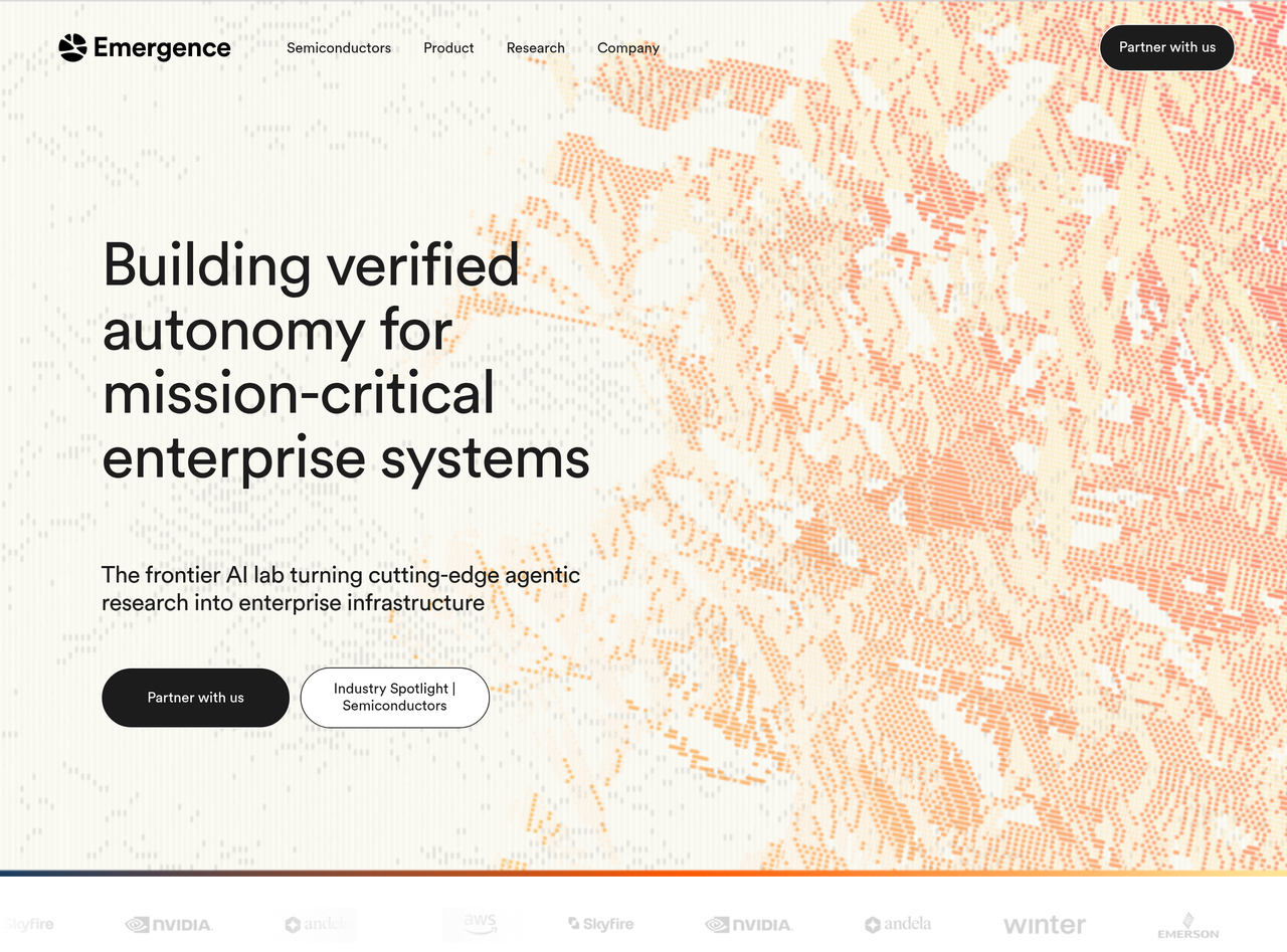 Screenshot of Emergence AI