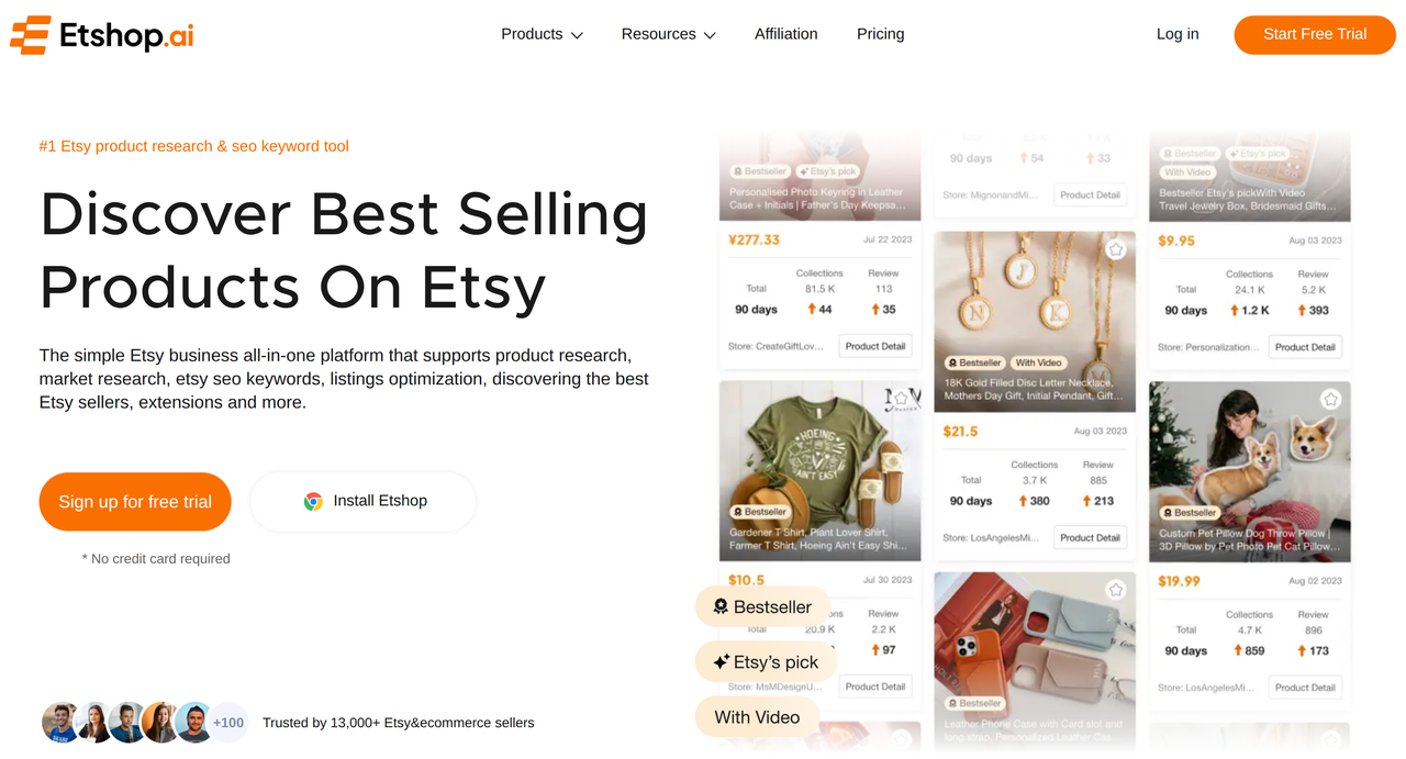 Screenshot of Etshop