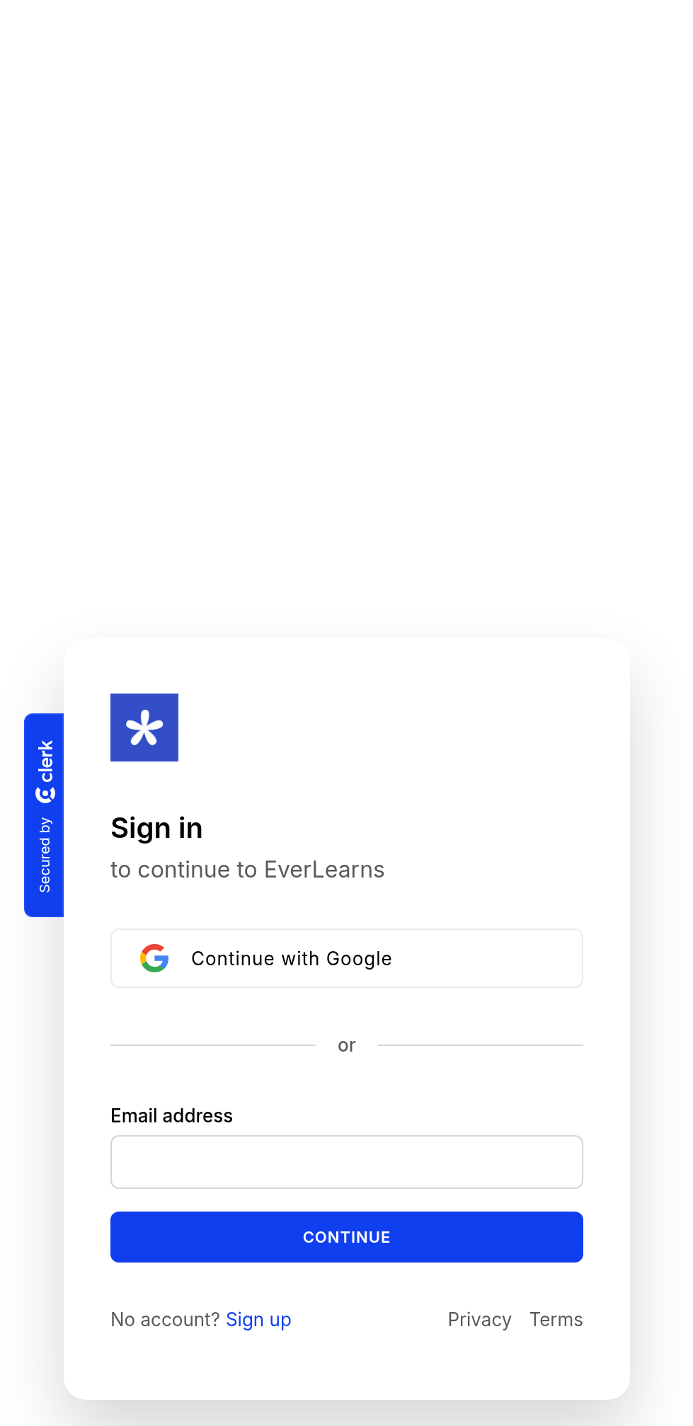 Screenshot of EverLearns