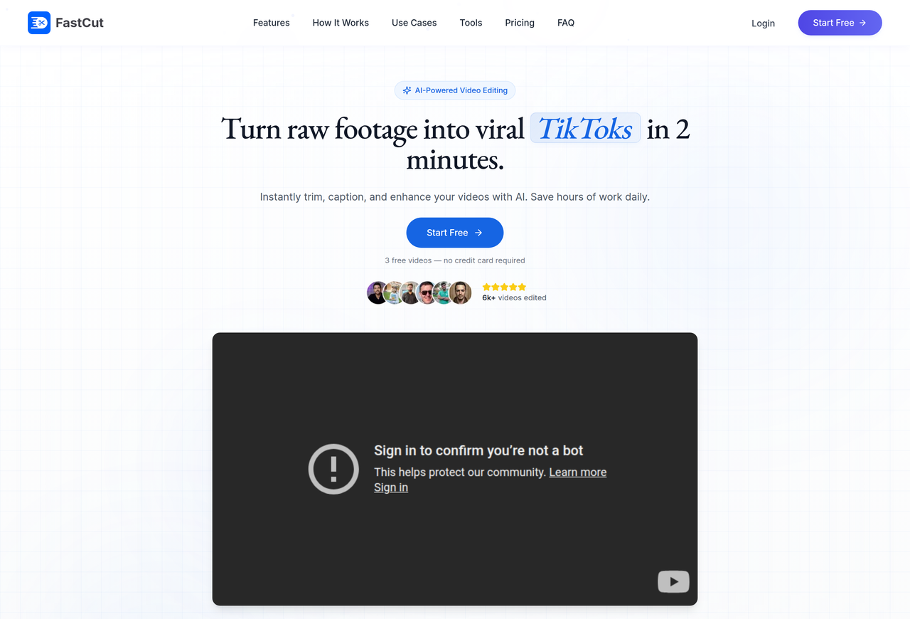 Screenshot of FastCut