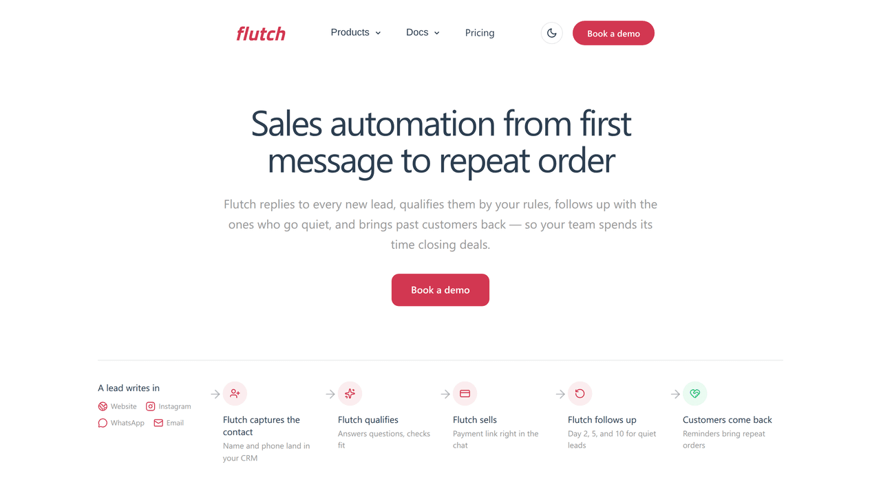 Screenshot of Flutch