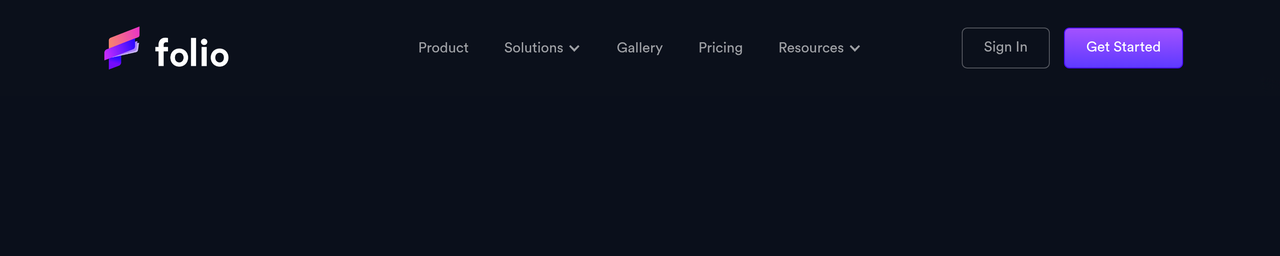 Screenshot of Folio
