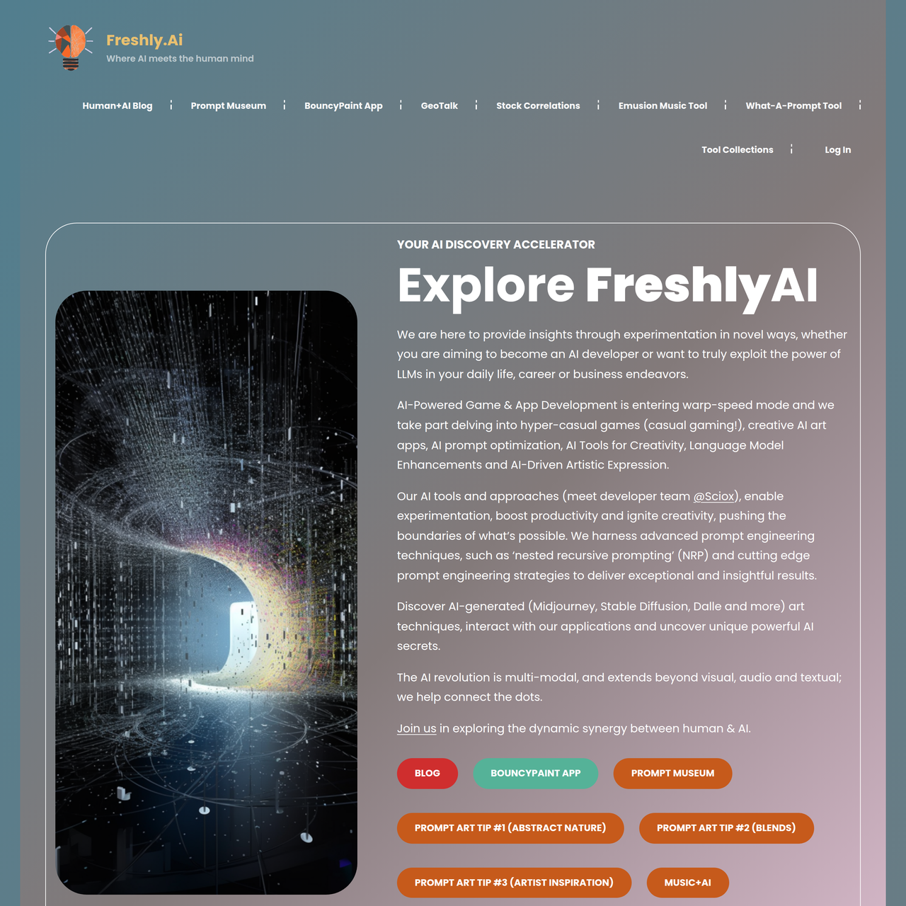 Screenshot of Freshly.ai