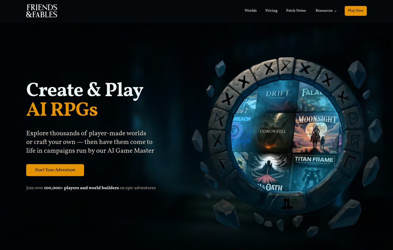 Screenshot of Friends & Fables