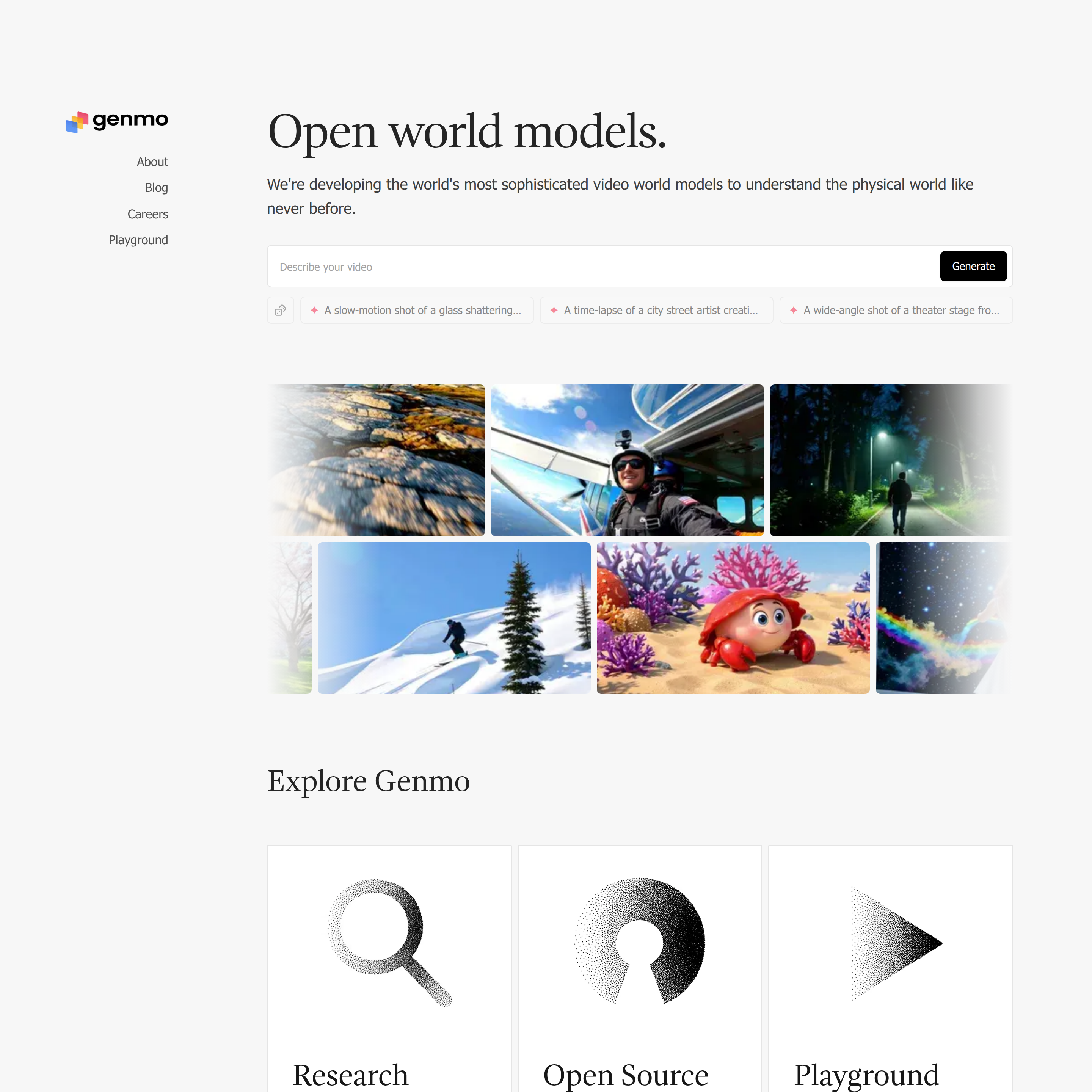 Screenshot of Genmo AI