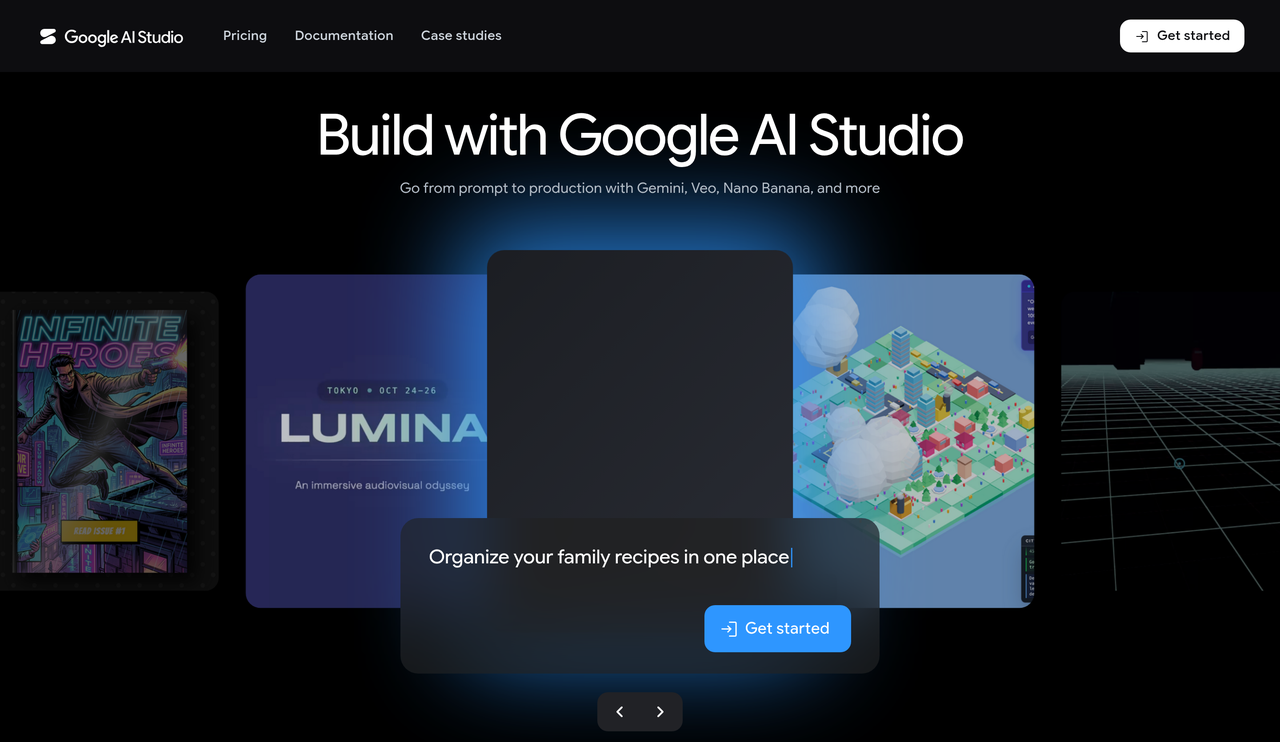 Screenshot of Google AI Studio