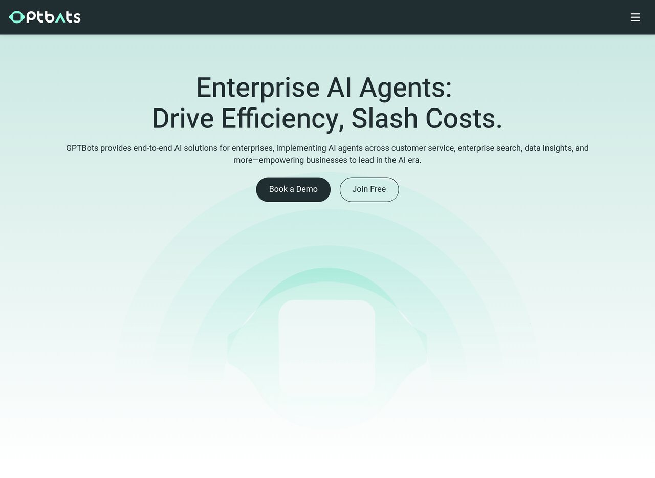 Screenshot of GPTBots.ai
