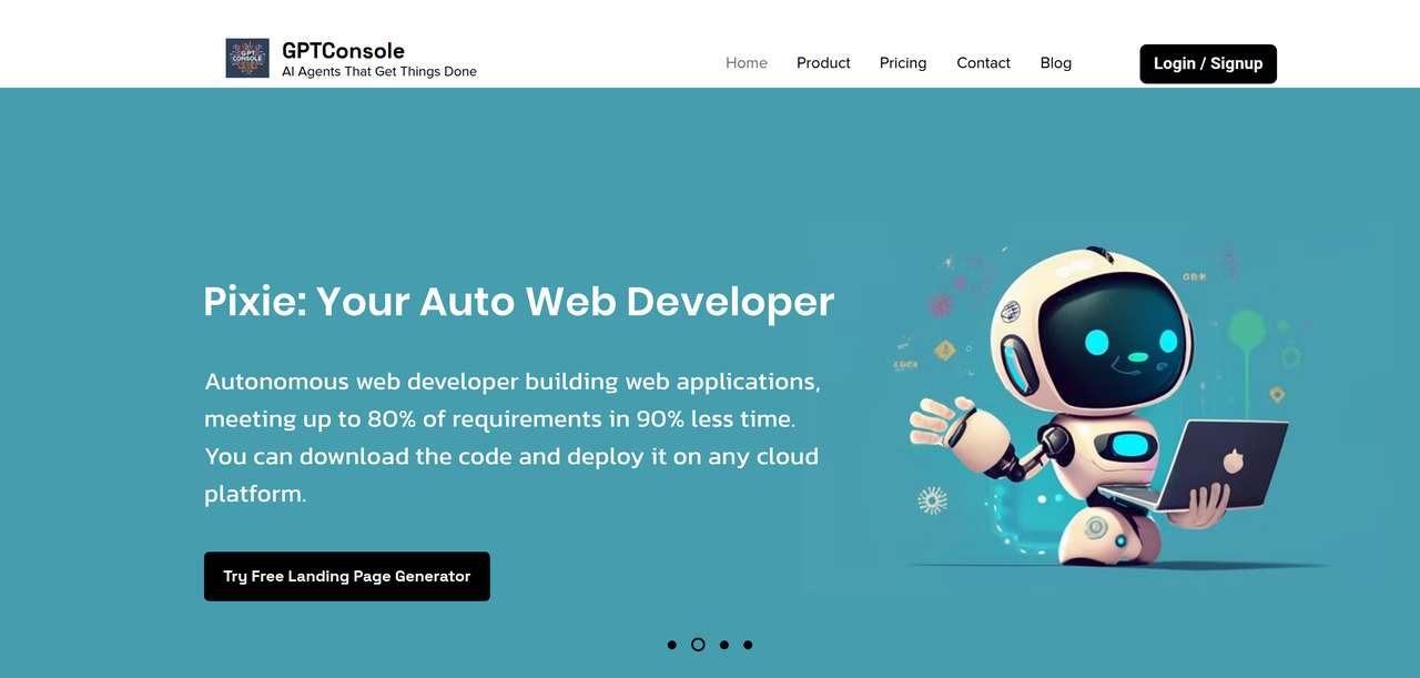 Screenshot of GPTConsole
