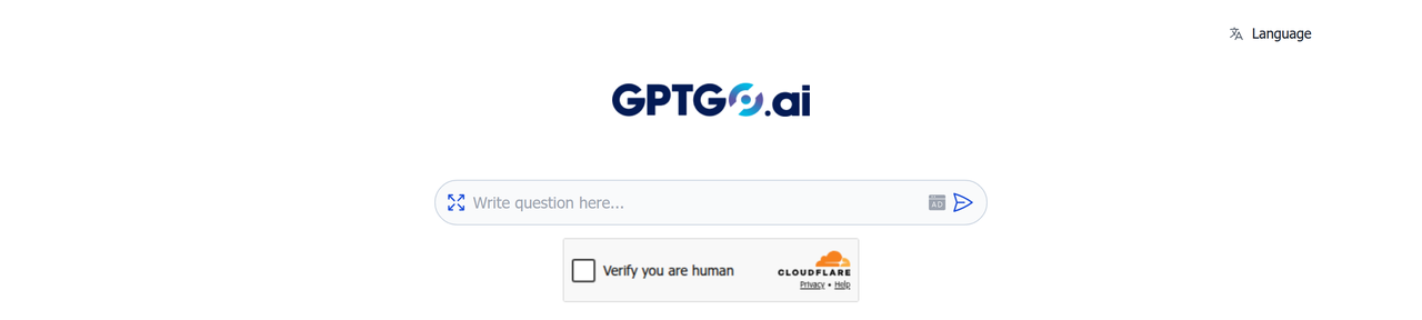 Screenshot of GPTGO