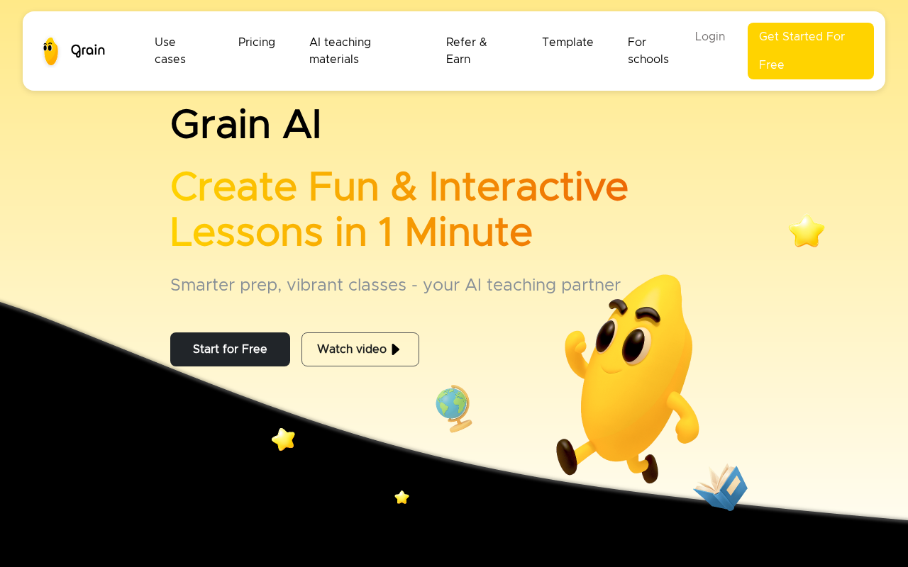 Screenshot of Grain AI