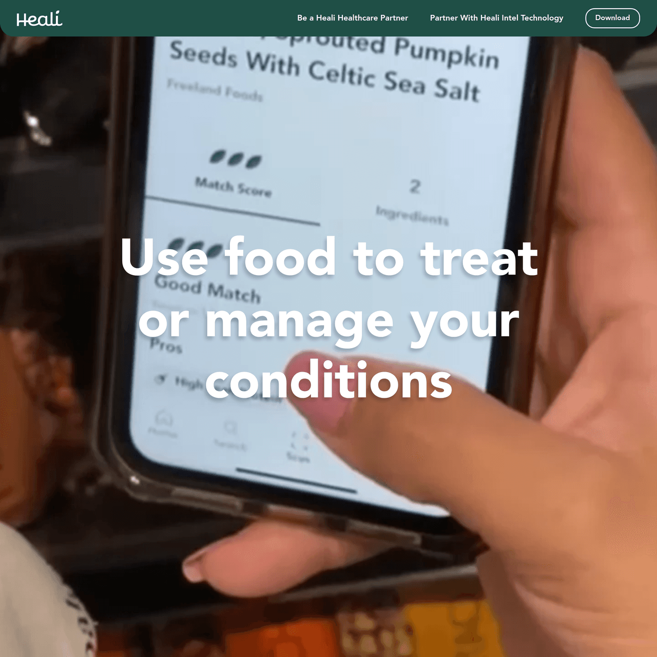 Screenshot of Heali AI