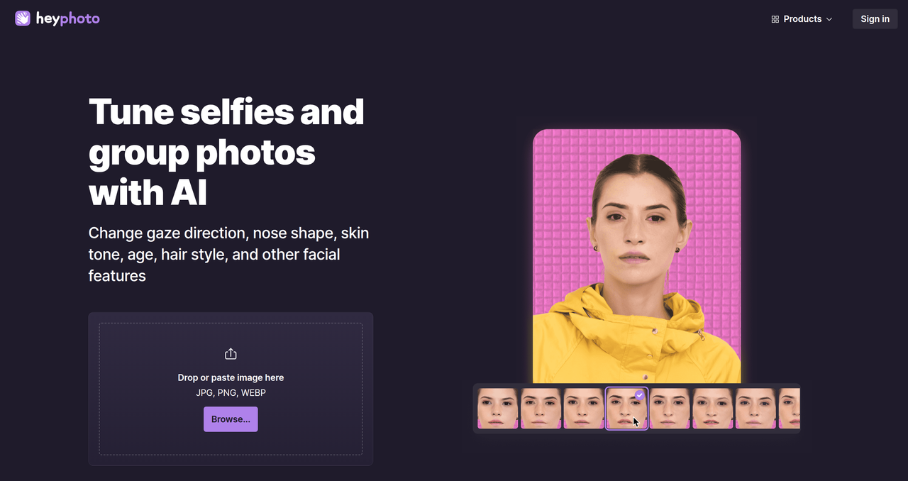 Screenshot of HeyPhoto