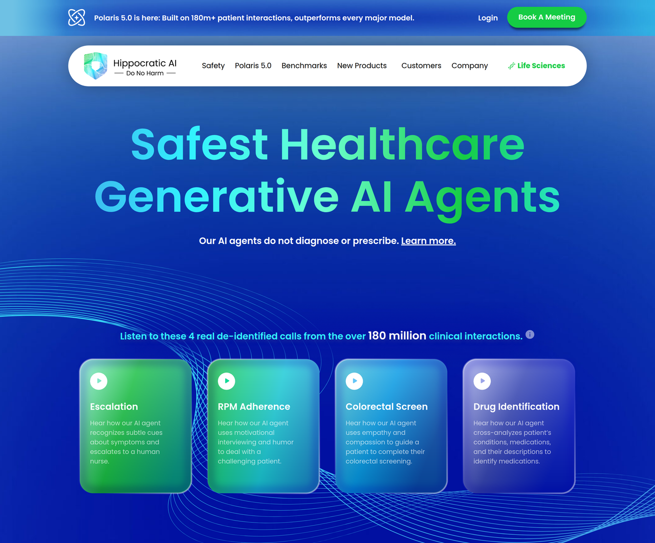 Screenshot of Hippocratic AI